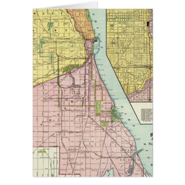 Chicago Railway Terminal Map (Front)