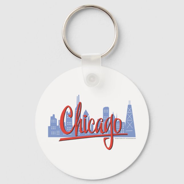 CHICAGO-RED KEYCHAIN (Front)