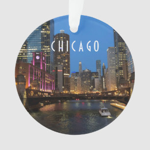 Chicago River la nuit