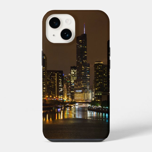Chicago River Night Storm Case-Mate iPhone Case (Back)