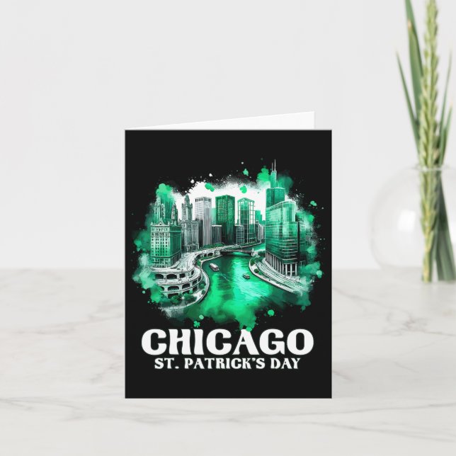 Chicago River St. Patrick's Day Parade  Card (Front)
