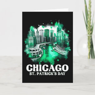 Chicago River St. Patrick's Day Parade Card