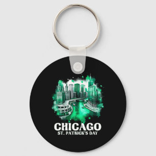 Chicago River St. Patrick's Day Parade  Keychain