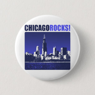 Chicago Rocks! 2 Inch Round Button