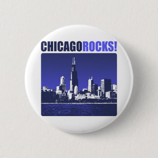 Chicago Rocks! 2 Inch Round Button