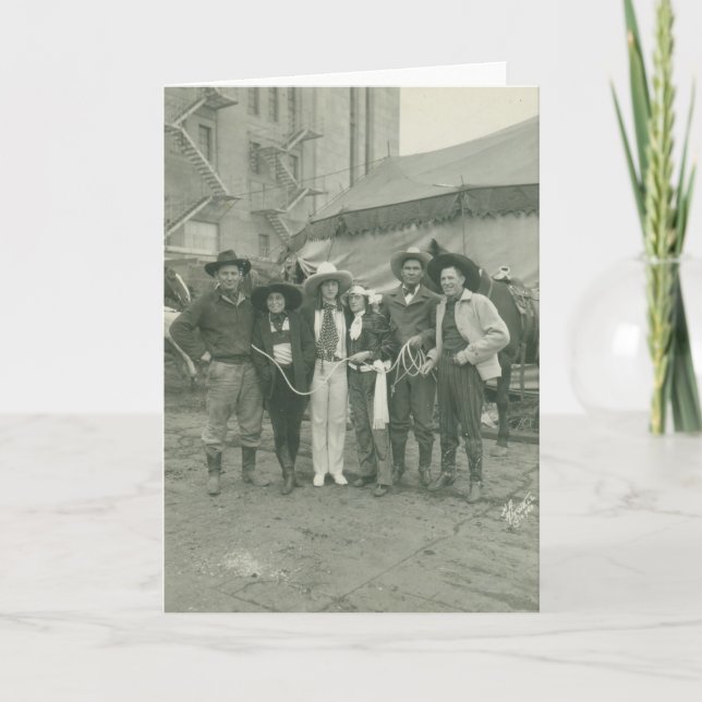 Chicago Rodeo, 1929. Card (Front)