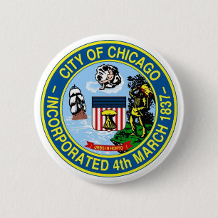 Chicago Seal 2 Inch Round Button