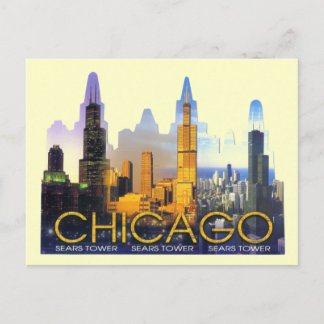 CHICAGO SEARS TOWER POSTCARD