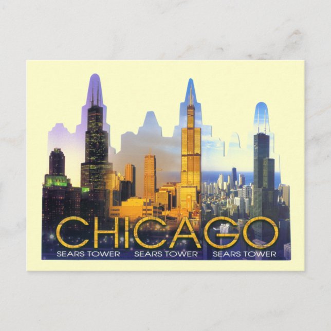CHICAGO SEARS TOWER POSTCARD (Front)
