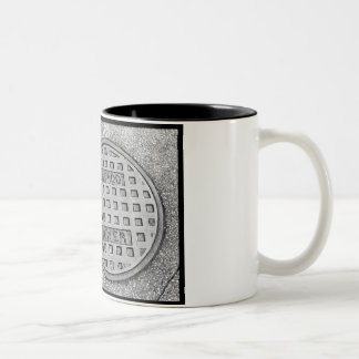 chicago sewer Two-Tone coffee mug