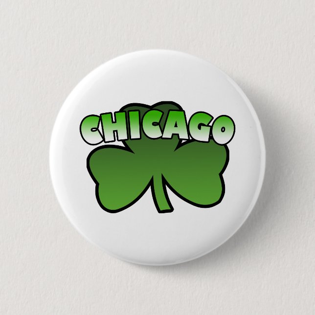 Chicago Shamrock Button (Front)