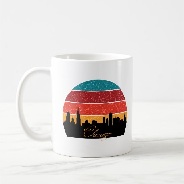 Chicago Silhouette Coffee Mug (Left)