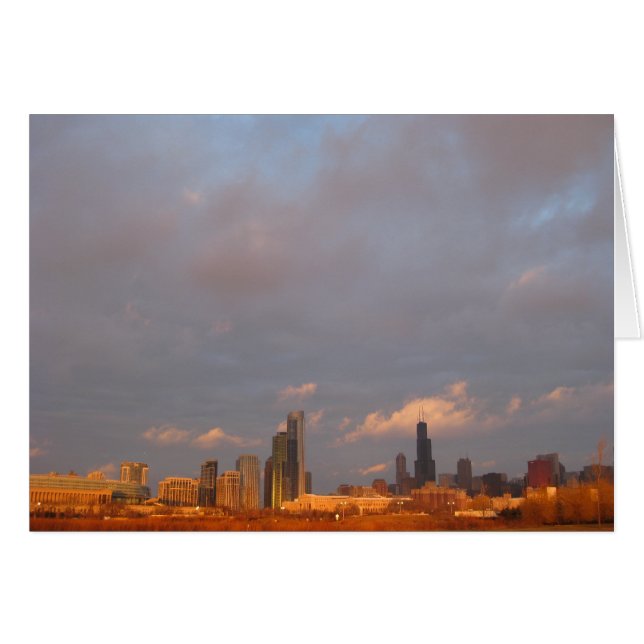Chicago Skyline à Sunrise (Devant horizontal)