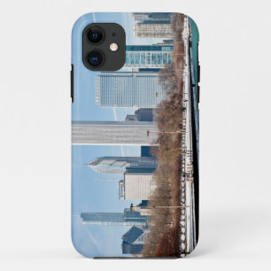 Chicago skyline across frozen Lake Michigan iPhone 11 Case