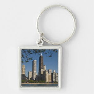 Chicago skyline and Lake Michigan, Lake Shore Keychain