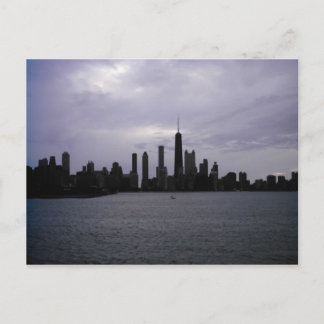 Chicago Skyline and Lake Michigan Postcard