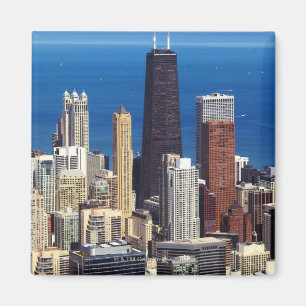 Chicago Skyline and landmarks Magnet