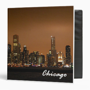 Chicago Skyline At Navy Pier Keepsake Binder