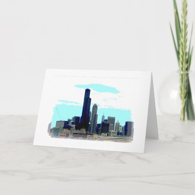 Chicago Skyline Card (Front)