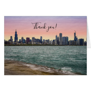 Chicago Skyline Carte de remerciements