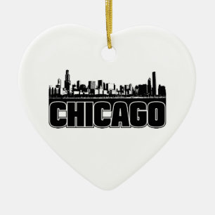 Chicago Skyline Ceramic Ornament