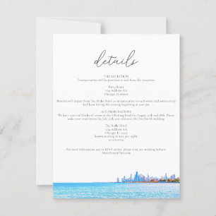 Chicago Skyline Details Enclosure Card