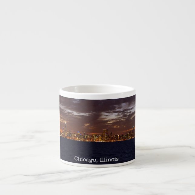Chicago Skyline espresso mug (Front)
