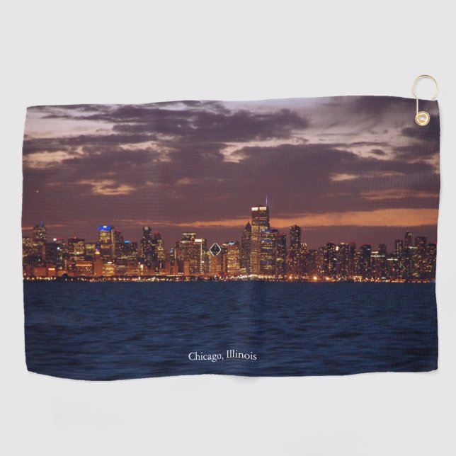 Chicago Skyline golf towel (Horizontal)