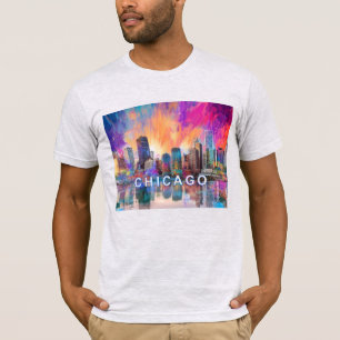 Chicago Skyline Graffiti Art  T-Shirt