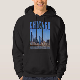 Chicago Skyline Illinois Vintage Pride Chicago Hoodie