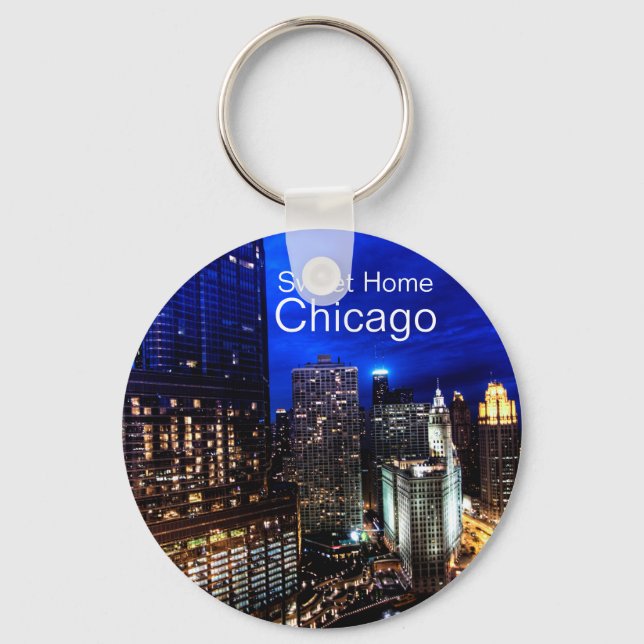 Chicago Skyline Keychain (Front)