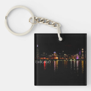 Chicago Skyline Keychain