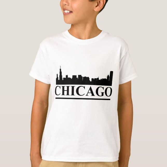 Chicago Skyline Kids T-shirt (Front)