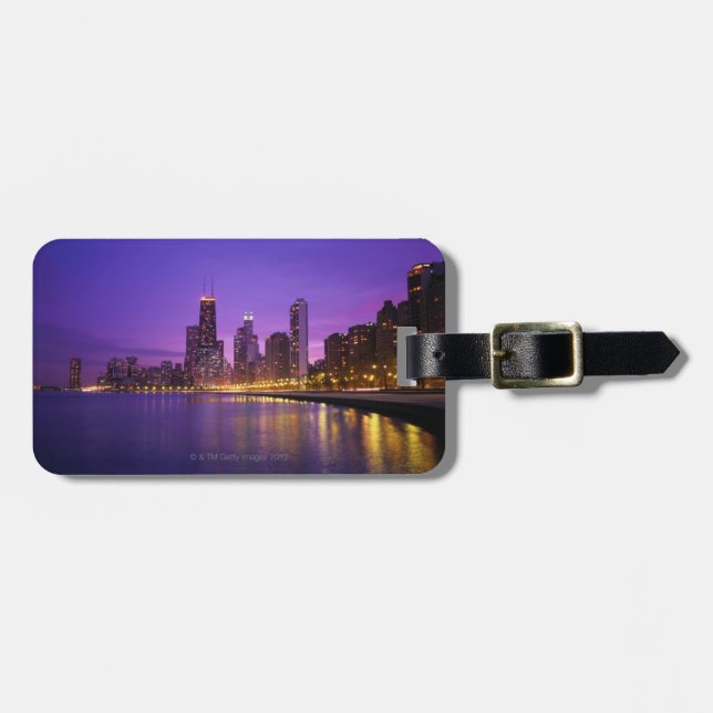 Chicago Skyline Luggage Tag (Front Horizontal)