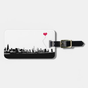 Chicago Skyline luggage tag
