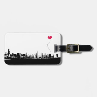 Chicago Skyline luggage tag