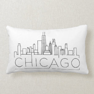 Chicago Skyline Lumbar Pillow