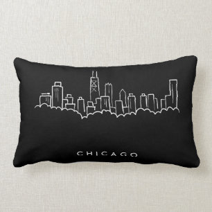 Chicago Skyline Lumbar Pillow