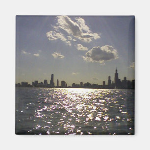 Chicago skyline magnet