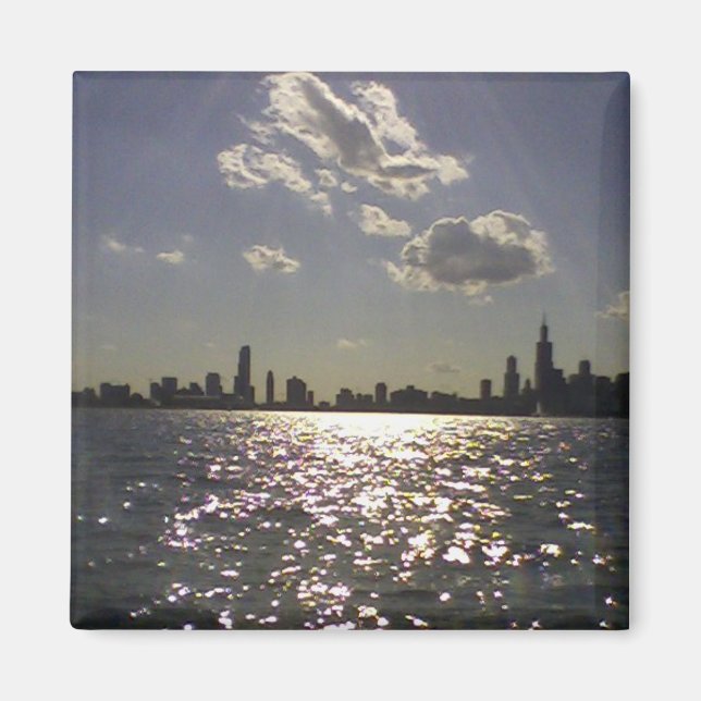 Chicago skyline magnet (Front)