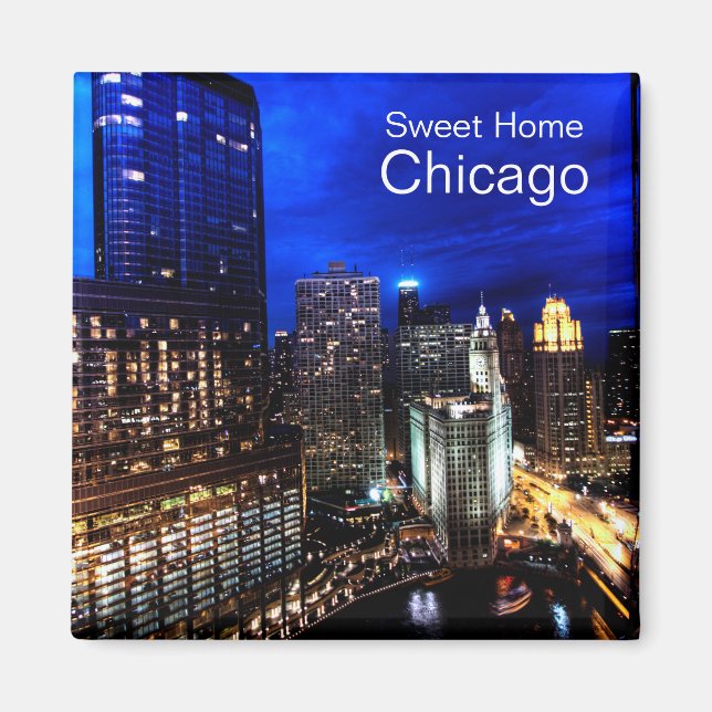 Chicago Skyline Magnet (Front)