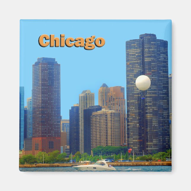 Chicago Skyline Magnet (Front)