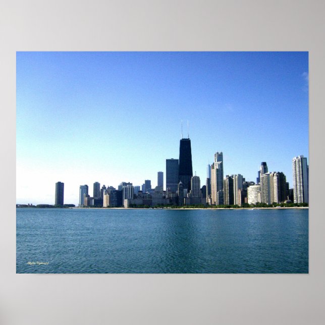 Chicago Skyline Photography Poster (Front)