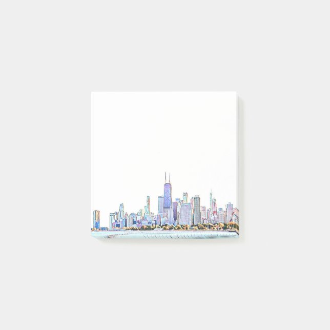 Chicago Skyline Post-it Notes (Front)