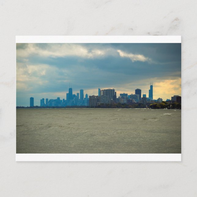 Chicago skyline. postcard (Front)