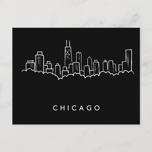 Chicago Skyline Postcard (Front)