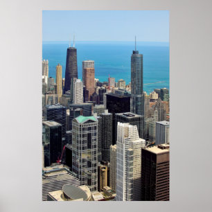 Chicago skyline poster