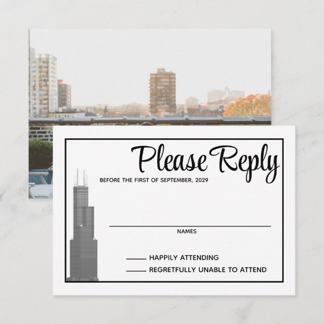Chicago Skyline Response Card (Front/Back)