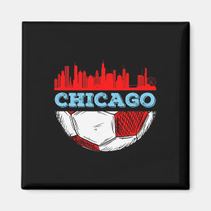 Chicago Skyline Shirt Chicago Soccer Tee Futbol Lo Magnet