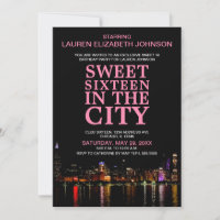 Chicago Skyline Sweet Sixteen Movie Party Birthday